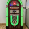Full Size Classic 7-Color Changing LED Vinyl Jukebox NSW