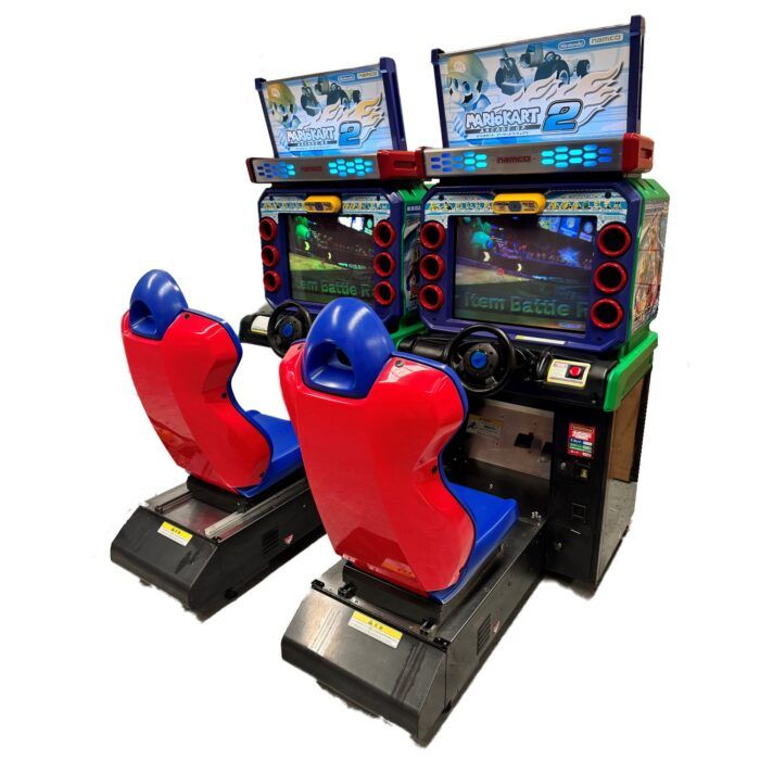 Namco Mario Kart Arcade GP 2 Racing Arcade Driver Used Pair buy now Sydney