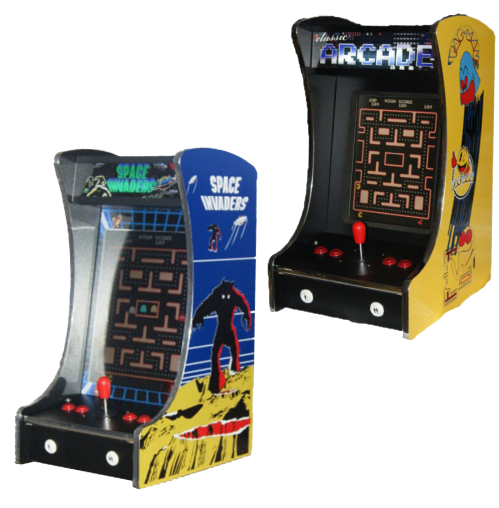 Space Invaders and Classic Arcade Machine;