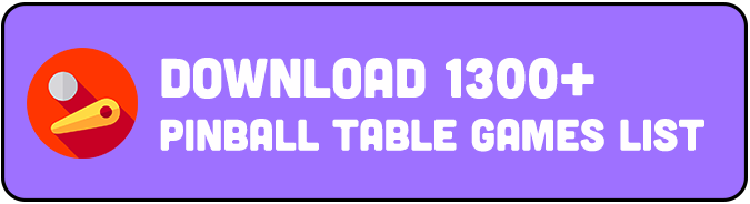 Pinball Games List
