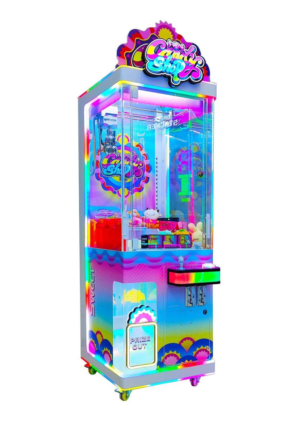 Arcade Rewind Candy Shop Claw Crane Machine delivery across Australia